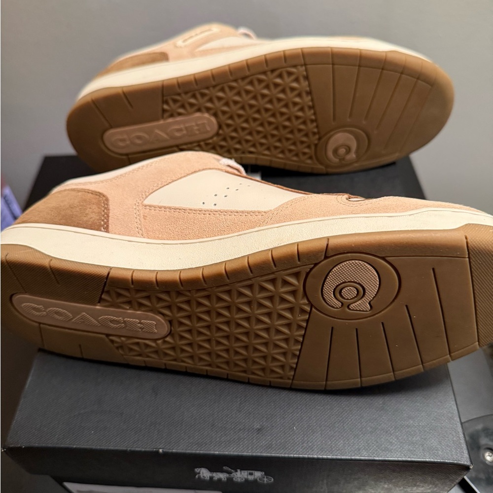 Coach Suede Tan Sneakers
